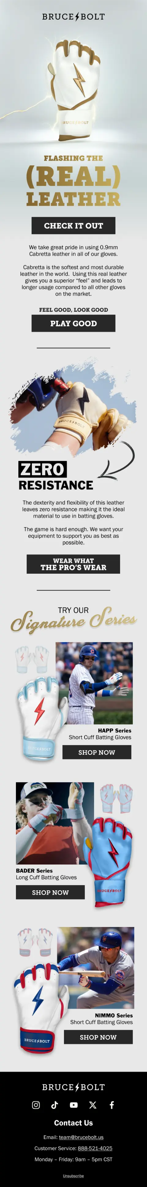 Bruce Bolt email design by e2 Agency