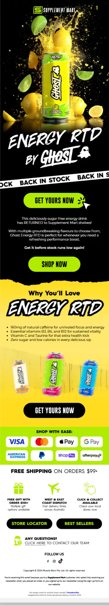 Client email design by e2 Agency